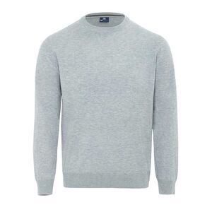 Giorgio Mens Knitted Crew Neck Sweater / Grey Marl